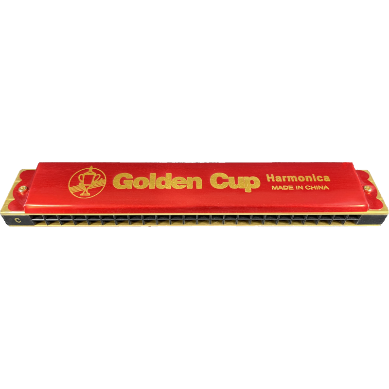 Armónica Golden Cup 48 Voces Tapas Anodizadas Jh0241